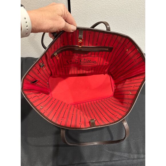 Louis Vuitton Damier Ebene Canvas Neverfull GM Comes with Box & Dust Cover - Picture 8 of 15